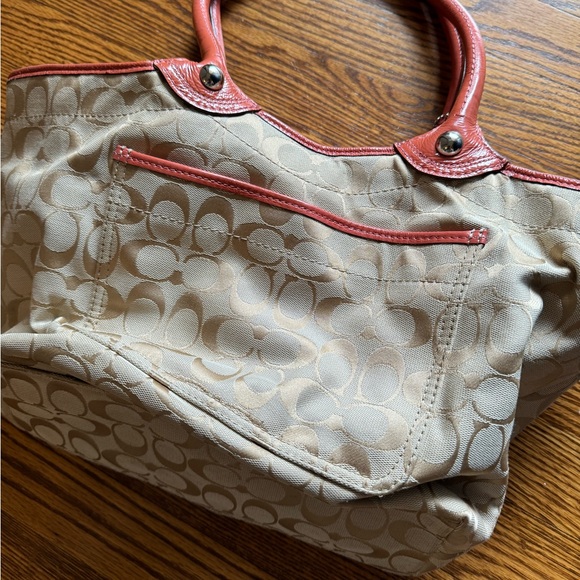 Coach Bleecker Pink Floral Tote - Picture 3 of 5